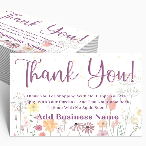 Business Thank You Post Card - Picture 1 of 3